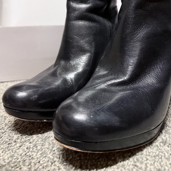 Nine West Black Leather Knee-High Boots - Picture 7 of 7